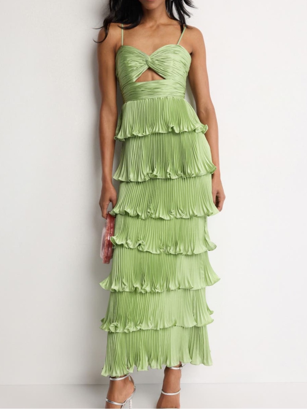 Leena Mac duggal | tiered ruffle dress